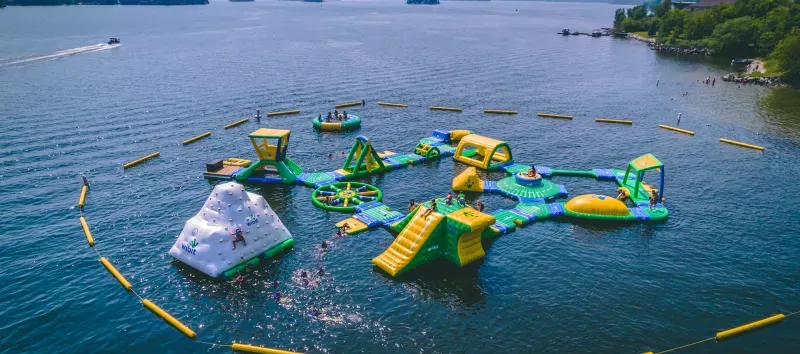 Hoopla island aerial shot