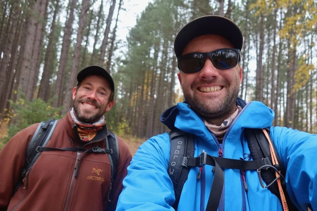 Tour guides on a hike