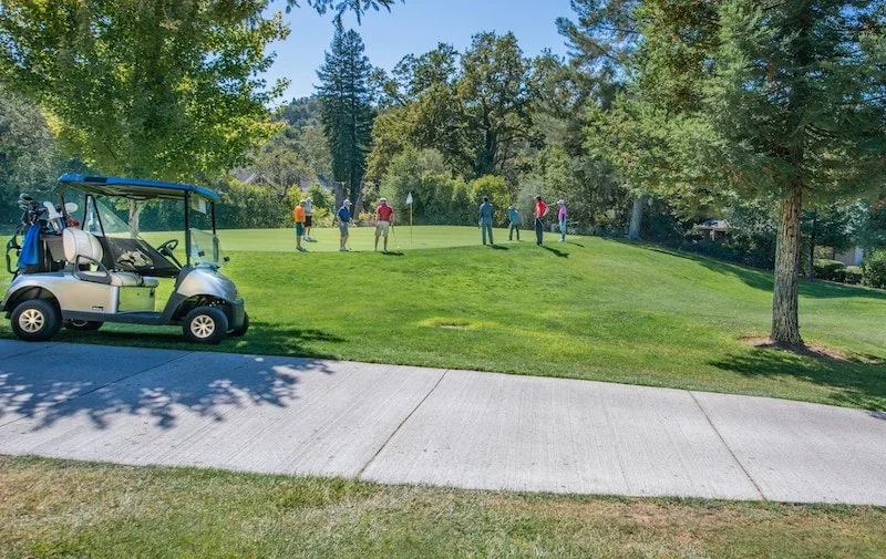 Golfing with cart